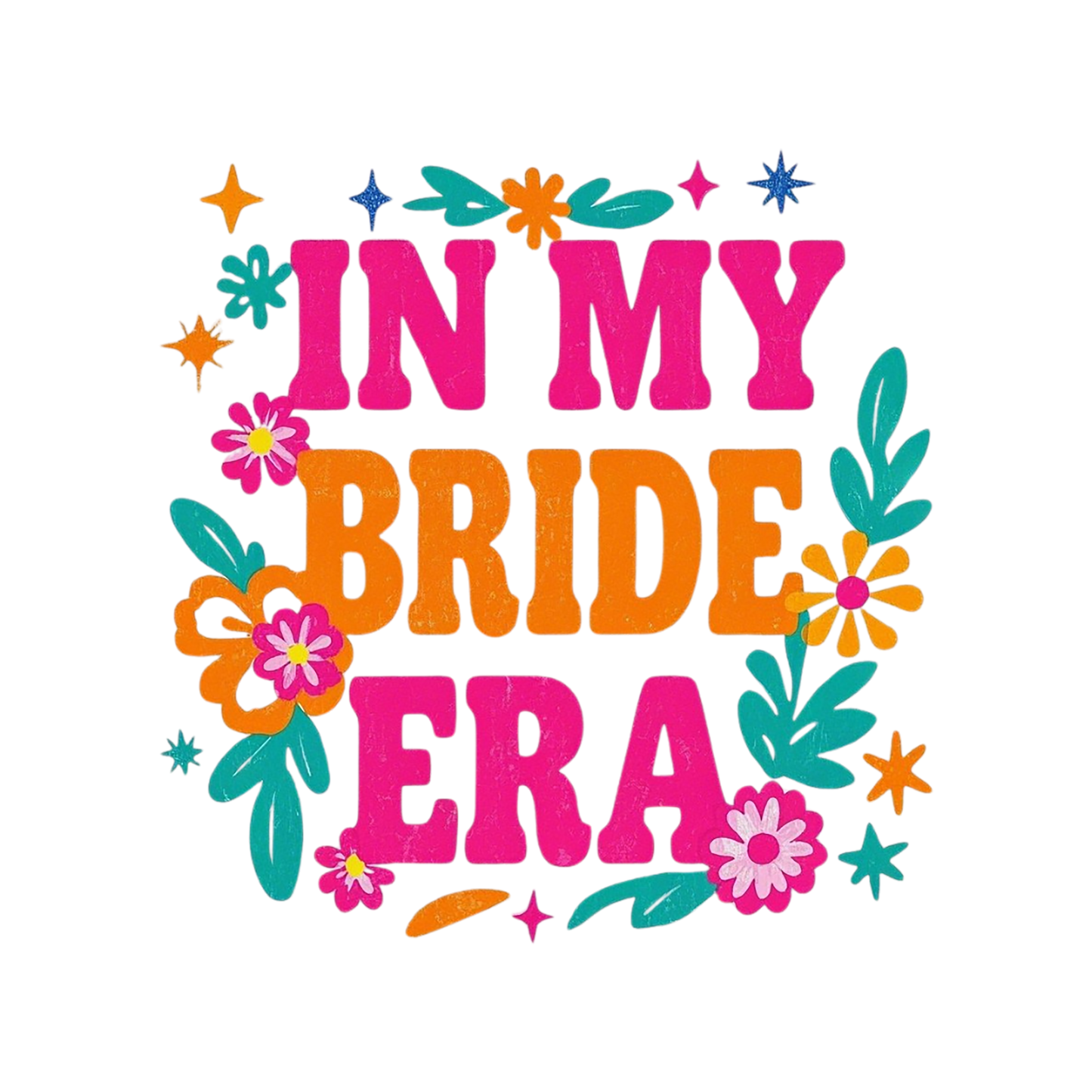 In My Bride Era floral t-shirt