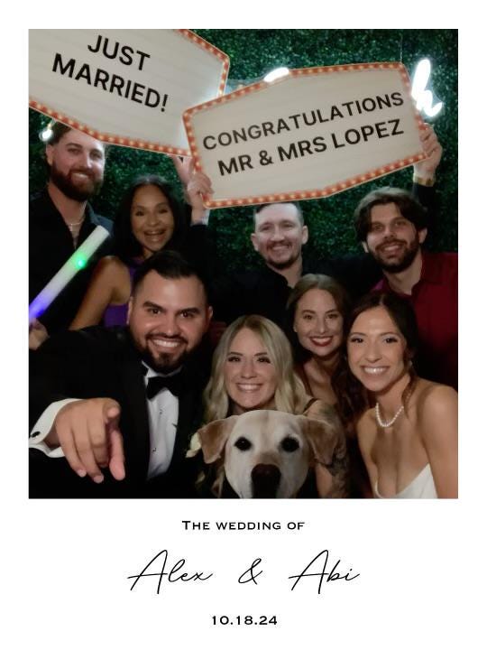 Large Red and Gold Marquee Wedding Reception Entrance Sign