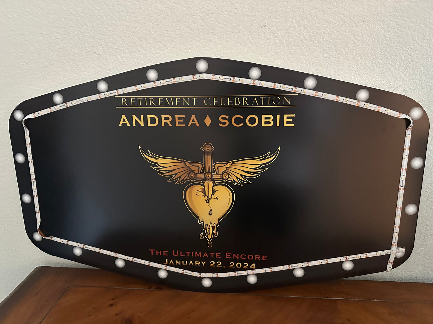 All Black Marquee Wedding Reception Entrance Sign