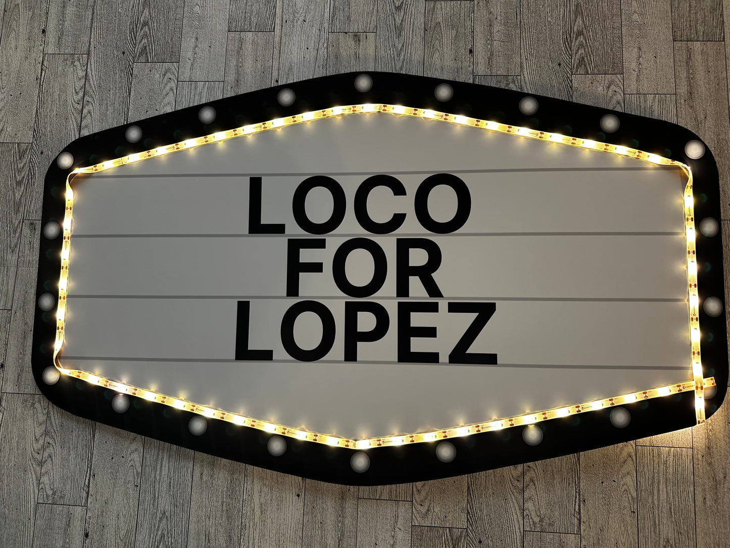 Black and White Marquee Wedding Reception Entrance Sign