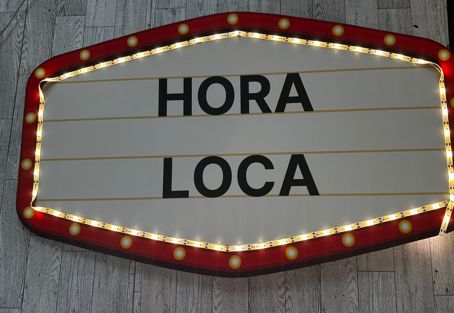 Red and Gold Marquee Wedding Reception Entrance Sign