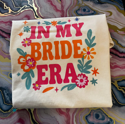 In My Bride Era floral t-shirt