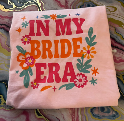 In My Bride Era floral t-shirt