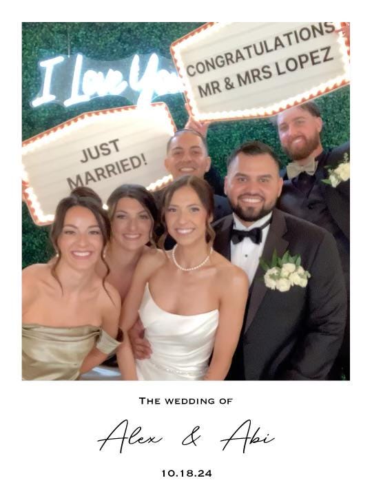 Large Red and Gold Marquee Wedding Reception Entrance Sign