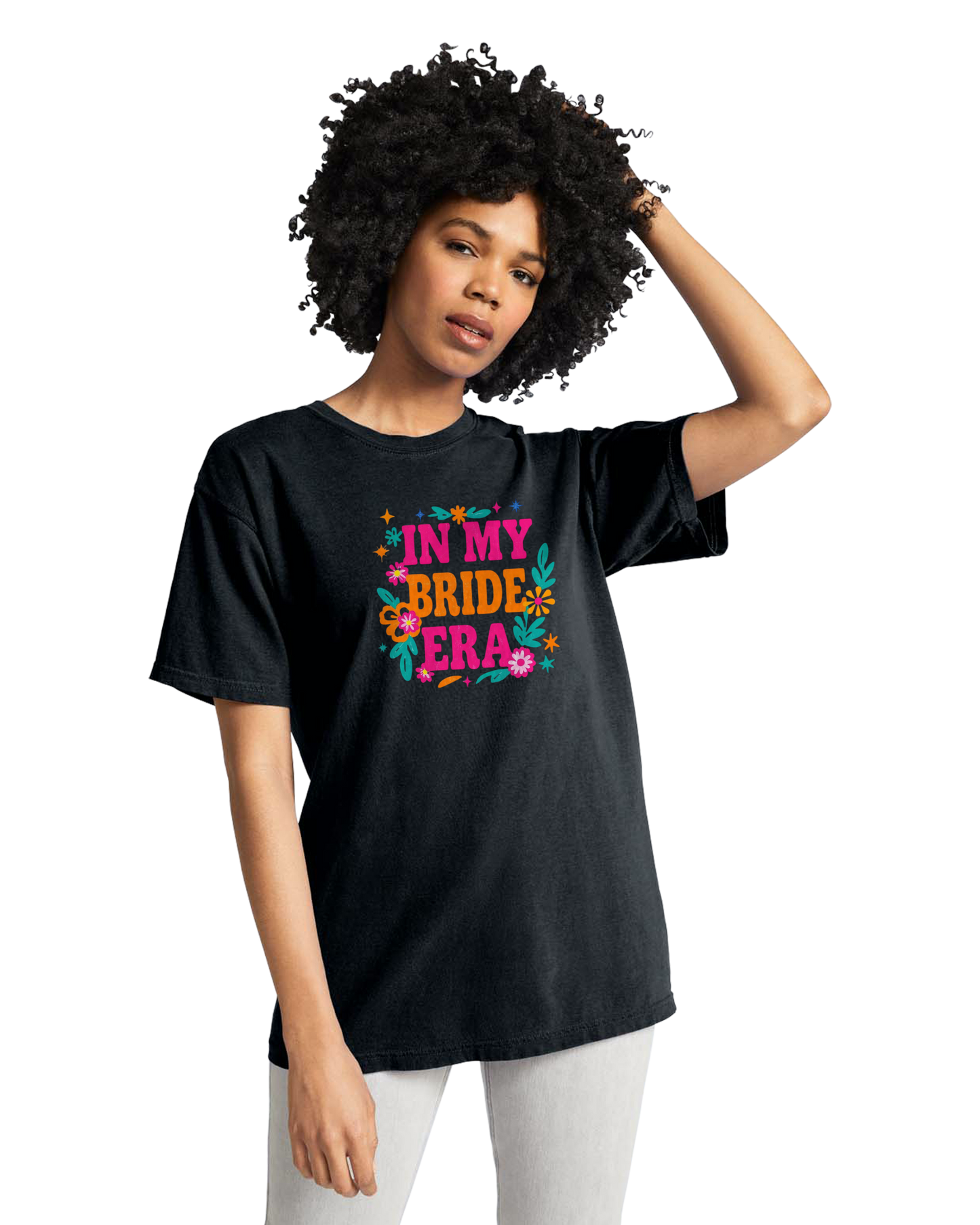 In My Bride Era floral t-shirt